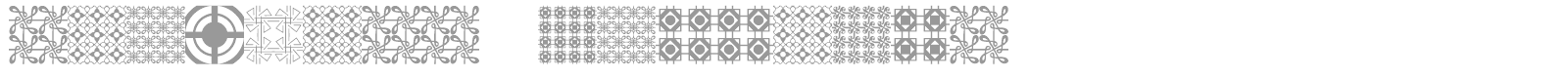 Seamless Patterns font preview
